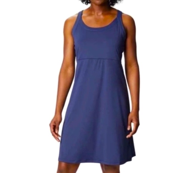 Columbia Women's Cold Bay Dress w/ Racer Back in Blue, Size Small - Picture 1 of 7